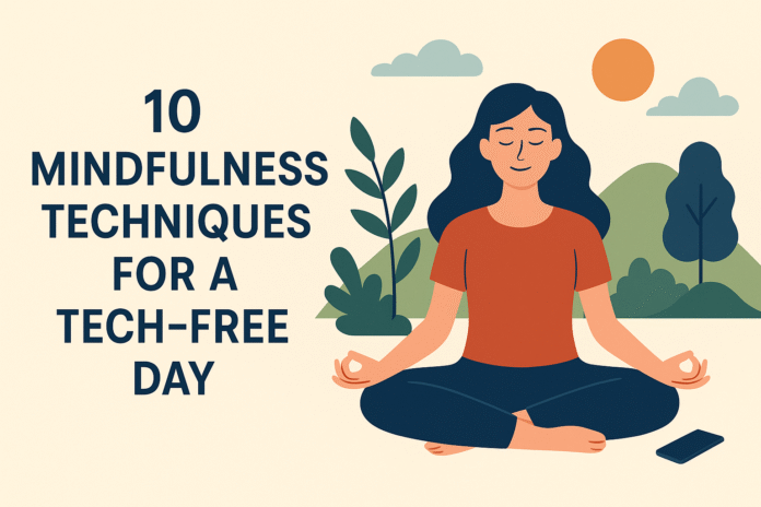 10 Mindfulness Techniques for a Tech-Free Day