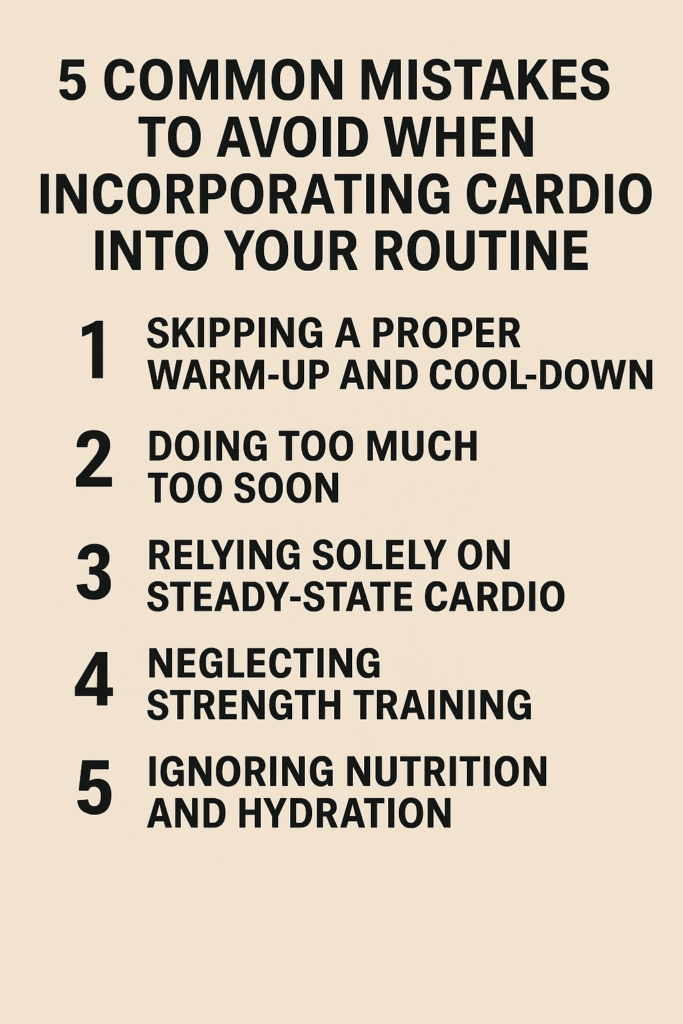 5 Common Mistakes to Avoid When Incorporating Cardio into Your Routine