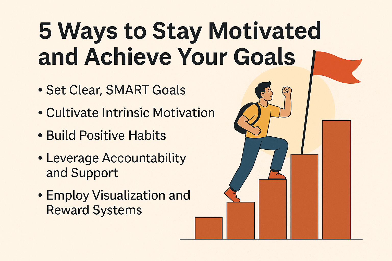5 Ways to Stay Motivated and Achieve Your Goals 5 Ways to Stay Motivated and Achieve Your Goals