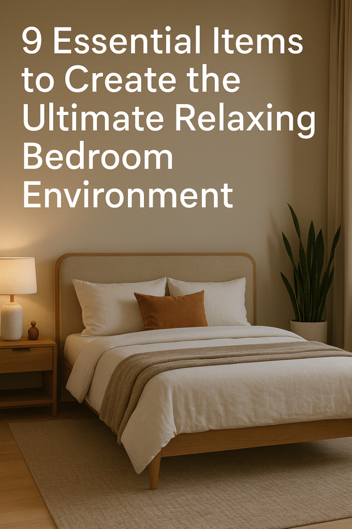 9 Essential Items to Create the Ultimate Relaxing Bedroom Environment