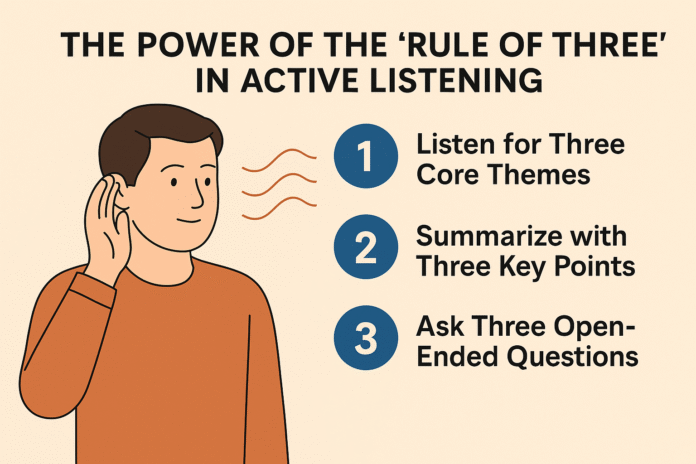 The Power of the 'Rule of Three' in Active Listening