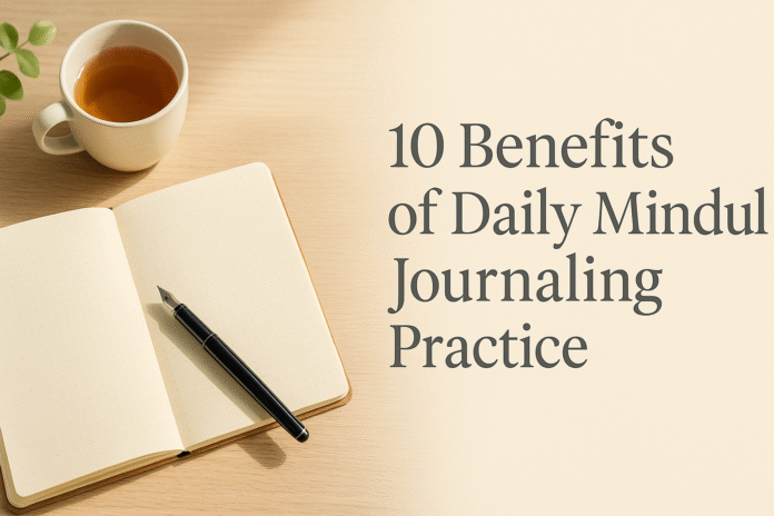 10 Benefits of Daily Mindful Journaling Practice