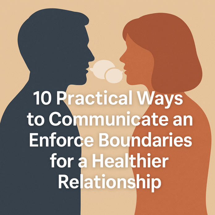 10 Practical Ways to Communicate and Enforce Boundaries for a Healthier Relationship 10 Practical Ways to Communicate and Enforce Boundaries for a Healthier Relationship