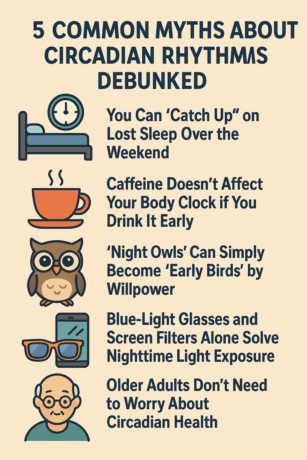 5 Common Myths About Circadian Rhythms Debunked 5 Common Myths About Circadian Rhythms Debunked