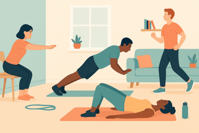 5 Easy Home Workouts for Beginners (No Equipment Needed) 5 Easy Home Workouts for Beginners (No Equipment Needed)