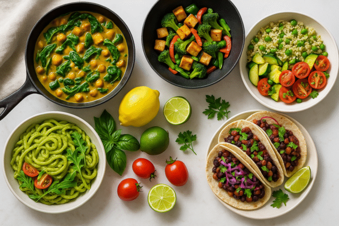 5 Easy Plant-Based Recipes for Busy Nights (Ready in Under 30 Minutes)