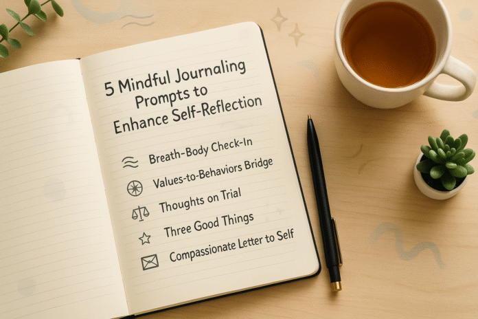 5 Mindful Journaling Prompts to Deepen Self-Reflection 5 Mindful Journaling Prompts to Deepen Self-Reflection (With Practical Steps)