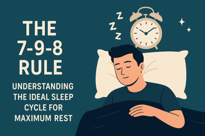 7-9-8 Rule Understanding the Ideal Sleep Cycle for Maximum Rest