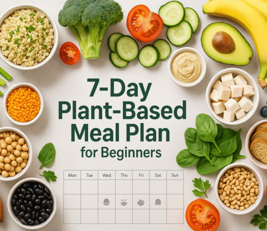 7-Day Plant-Based Meal Plan for Beginners (Easy Recipes + Shopping List) 7-Day Plant-Based Meal Plan for Beginners (Easy Recipes + Shopping List)