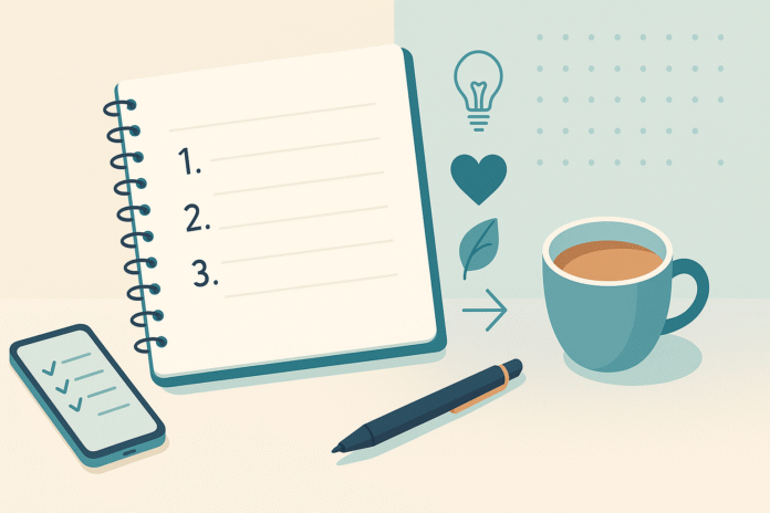 How Numbered Lists Transform Journaling: Clearer Thoughts, Calmer Emotions