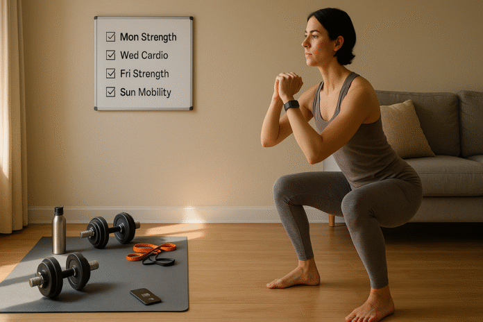 How to Stay Motivated with a Weekly Home Workout Schedule How to Stay Motivated with a Weekly Home Workout Schedule (Plus a Simple 4-Week Plan)