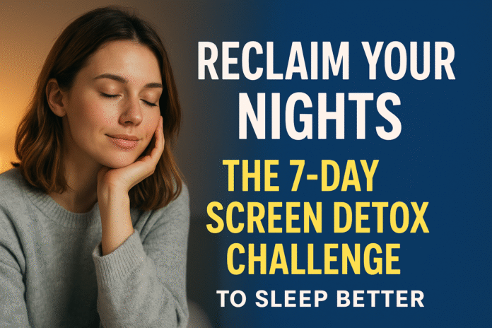 The 7-Day Screen Detox Challenge to Sleep Better Reclaim Your Nights — The 7-Day Screen Detox Challenge to Sleep Better