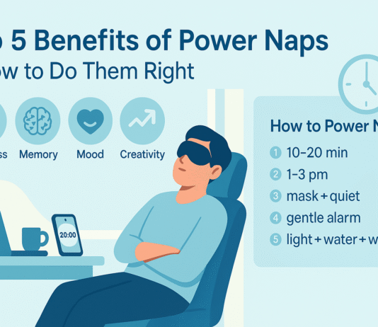 Top 5 Benefits of Power Naps + How to Do Them Right Top 5 Benefits of Power Naps and How to Do Them Right