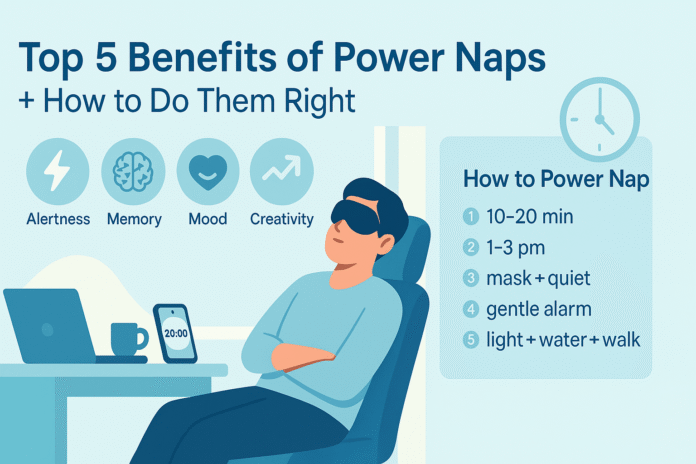 Top 5 Benefits of Power Naps and How to Do Them Right Top 5 Benefits of Power Naps and How to Do Them Right