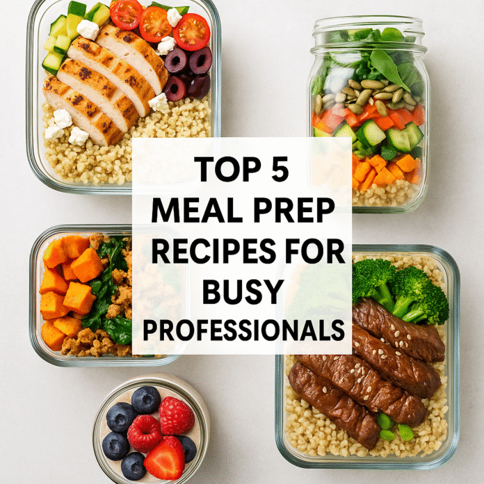 Top 5 Meal Prep Recipes for Busy Professionals