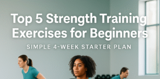 Top 5 Strength Training Exercises for Beginners (4-Week Plan) Top 5 Strength Training Exercises for Beginners (4-Week Plan)