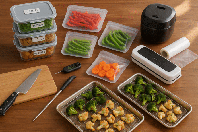 10 Essential Meal Prep Tools: Containers, Storage Bags, and Kitchen Gadgets