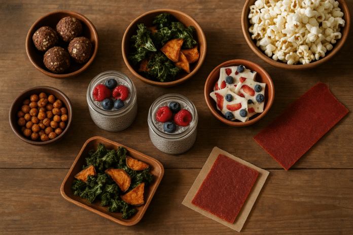 12 DIY Healthy Snack Recipes: Energy Balls, Veggie Chips, and More