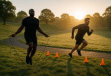 9 Outdoor Cardio Workouts: Jump Rope and Sprint Drills for Speed, Power, and Fat Loss 9 Outdoor Cardio Workouts: Jump Rope and Sprint Drills for Speed, Power, and Fat Loss
