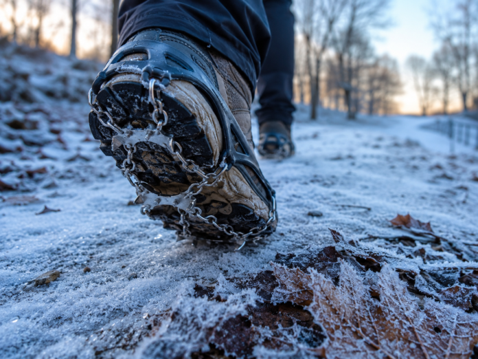 Winter Traction Shoes, Spikes, and Surface Judgment Winter Traction Shoes, Spikes, and Surface Judgment