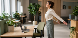 Desk Stretch Sequence You Can Do in Office Clothes Desk Stretch Sequence You Can Do in Office Clothes